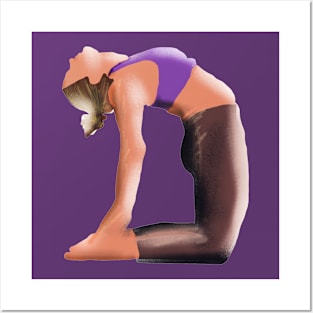 Yoga stretch Posters and Art